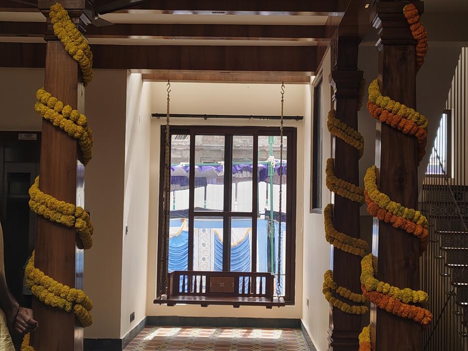 The pillared hall, private residence